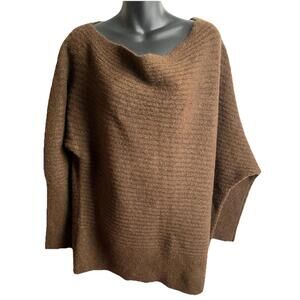Banana Republic XXL Brown Boat Neck Dolman Sleeve Pullover Sweater Soft Knit